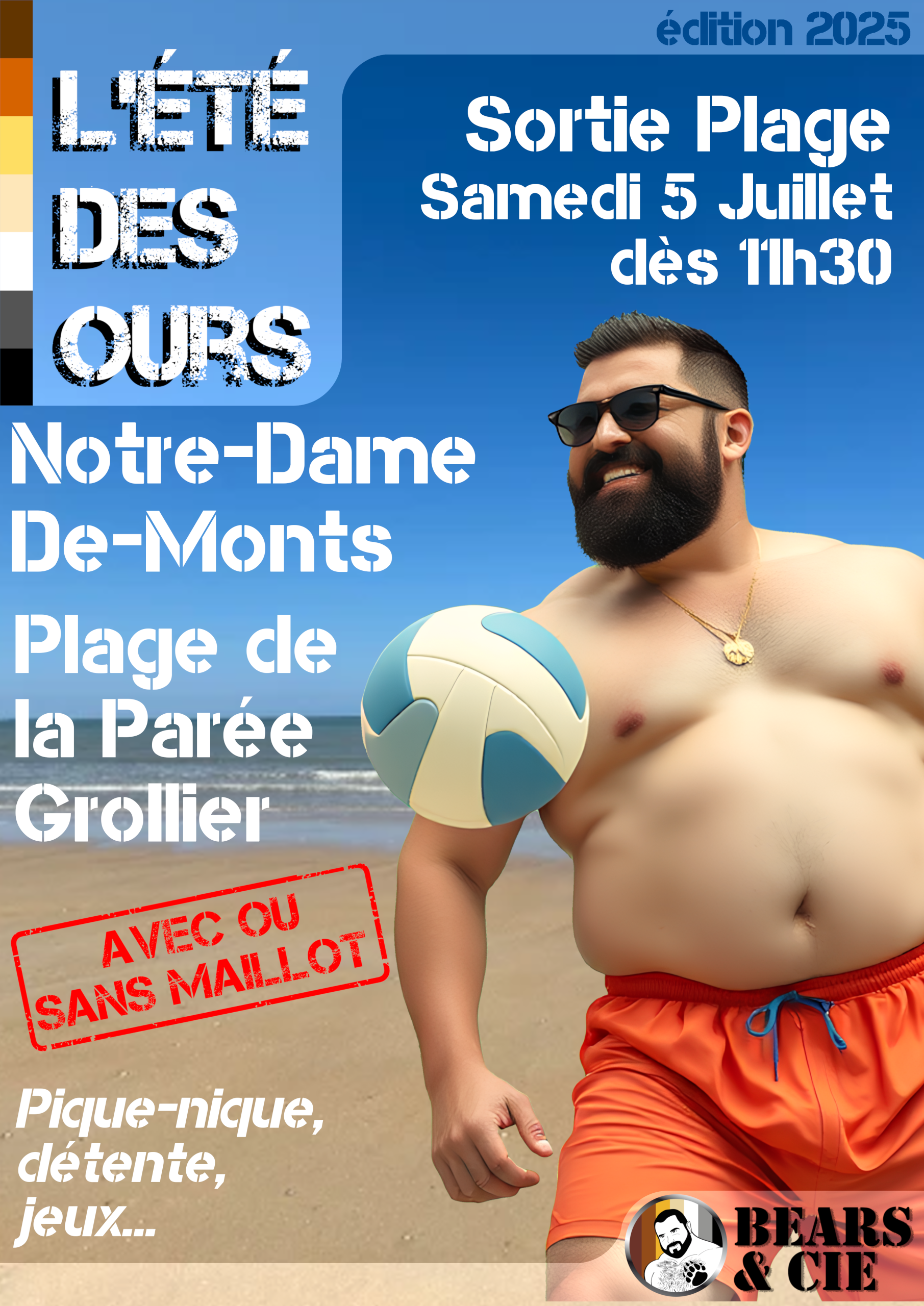 L'été des ours - évènement plage de la Parée Grolier