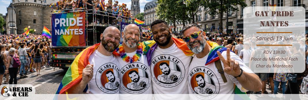 Gay Pride Nantes juin 2026 - Bears et Compagnie